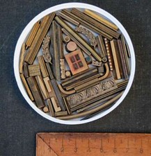 Lot de fers à dorer plaque