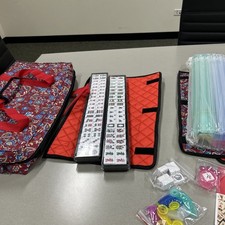 Mah Jong Set-Burgundy Bag