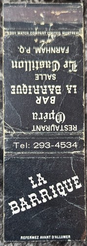 Matchcover barrique - matchcover, la