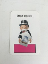 MONOPOLY JUNIOR A LA FÊTE FORAINE CARTE STAND GRATUIT ROSE