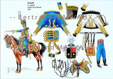 RIGO (ALBERT RIGONDAUD) : LE PLUMET PLANCHE 245 : HUSSARDS 5e REGIMENT COLONEL B