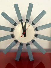 Horloge design - Belle réplique du modèle "Turbine clock" de George Nelson 