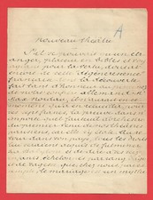AX33-MANUSCRIT AUTOGRAPHE