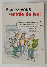 Carte Humour Dessin Foot Football Placez vous d'entrée de jeu !