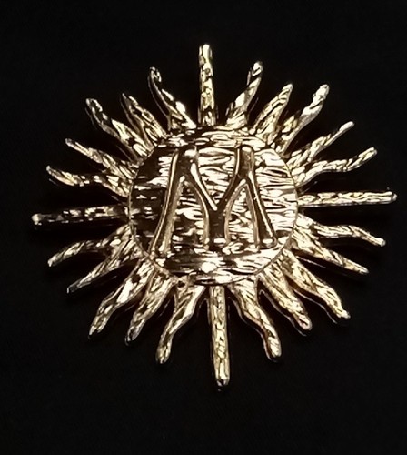 Broche ancienne soleil - ,