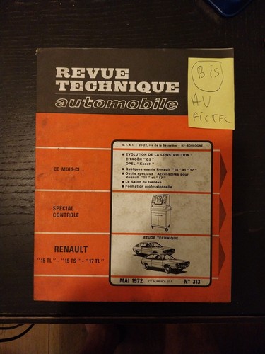 Revue technique renault r15 - technique,