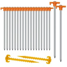 Lot de 20 Piquets de Tente