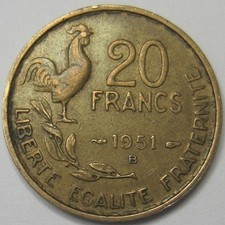 Pièce de monnaie 20 Francs G