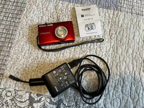 Nikon coolpix s205 red - nikon, new