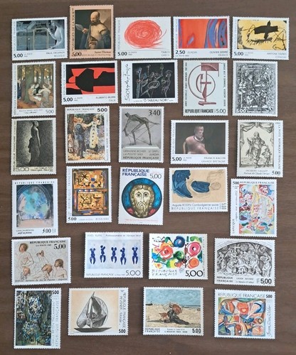 France lot timbres - lot, 28