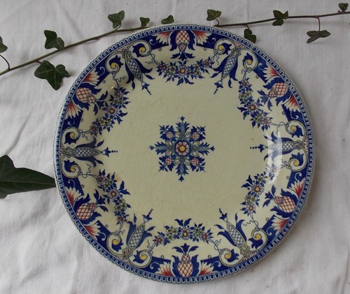 Ancienne assiette gien - ancienne, decor