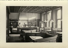 PHOTO ANCIENNE - VINTAGE SNAPSHOT - BISTROT RESTAURANT COMPTOIR CAFÉ SALLE - PUB