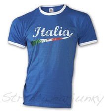 ★T-shirt Coupe du Monde Football Maillot Rétro Italy Championship Italia Soccer Neuf S-XXL★