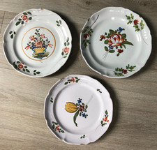 Lot 3 Assiettes Faïence