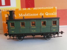 RARE SNCF PLM VOITURE C5f , centrale 2 essieux à guérite RMA Ref 1633
