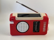 Radio Solaire,  Rechargeable  à La manivelle, AM/FM. Prise Casque et USB. (a)