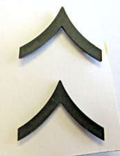 US Army - Paire d'insignes de grade de col PRIVATE 1st CLASS - métal - Subdued