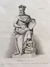 Casimir III Piast Kazimierz III Wielki Roi Pologne gravure XIXe King Poland