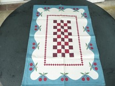 1 torchon ancien vintage en