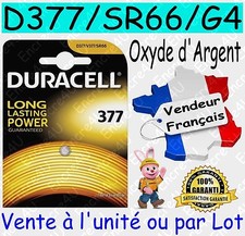 Piles boutons SR66W D377 G4