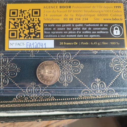 Pièce francs napoléon - 20,