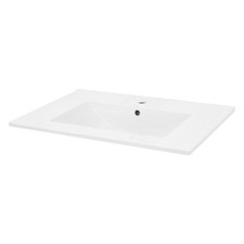 Vasque encastré lavabo évier salle de bain en céramique blanc 710 x 465 x 175 mm