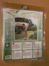 Housse de protection TRANSPARENTE pour parasol de jardin Ø180 à 200cm 15480