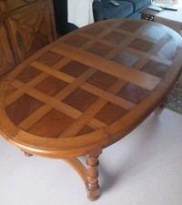 table salle à manger merisier René Trotel certifiée