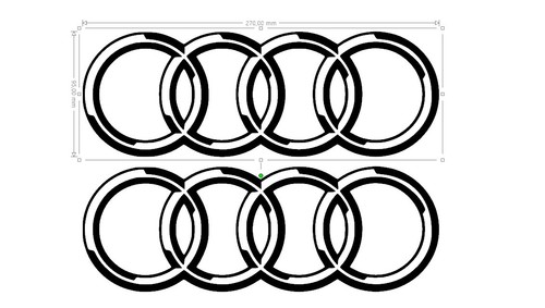 Stickers audi autocollant - 2,