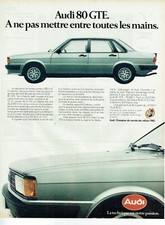 Publicité Advertising 019 1983  AUDI 80  GTE