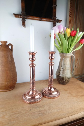 Paire chandeliers anciens - de,