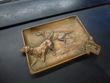 rare cendrier pub Cognac Sazerac de Forge,13x9cm,régule cuivré