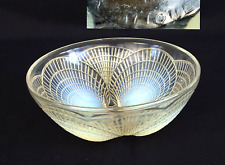 René LALIQUE (1860 -1945) Coupe Modèle « COQUILLES » Verre Opalescent ca 1930