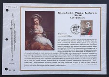 Feuillet CEF 1er jour 1625 2002 Tableau Elisabeth Vigée-Lebrun Peintre