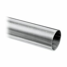 Tube inox 304L brossé 1m diam 42,4 ép 2mm pour Main courante/Rambarde/echapp
