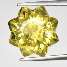 Citrines du Brésil en étoile facetté de 9,92Cts