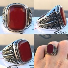 Chevalière fait à la main en Argent Massif 925 Ottoman de la haute joaillerie