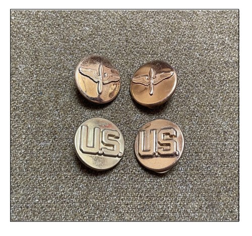 Ww2 insignes col aaf veste - us,