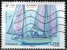 FRANCE oblitéré 2024 Fête du timbre A bord d'un voilier Y&T N° 5757