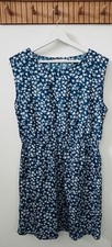 Robe été bleue fleurs - d'été, à