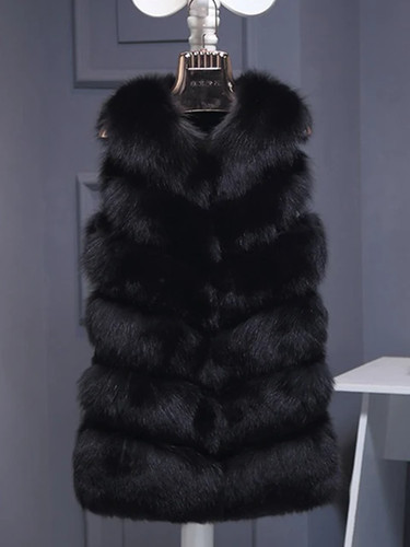 Gilet manteau fourrure - gilet,