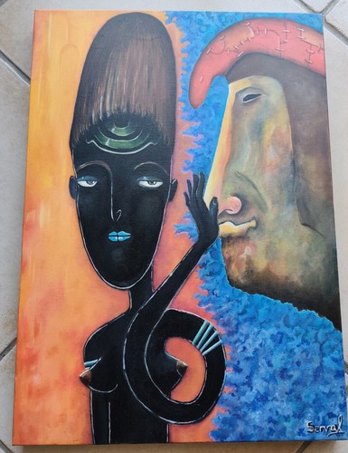 Peinture moderne acrylique - moderne,