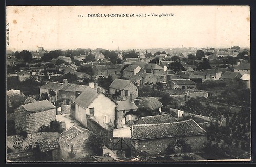 Cpa doué fontaine - doué-la-fontaine,, vue
