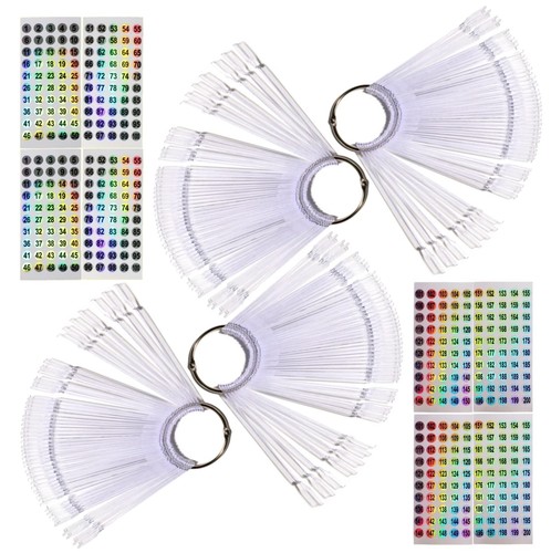 200 pièces nuancier ongles - pièces,