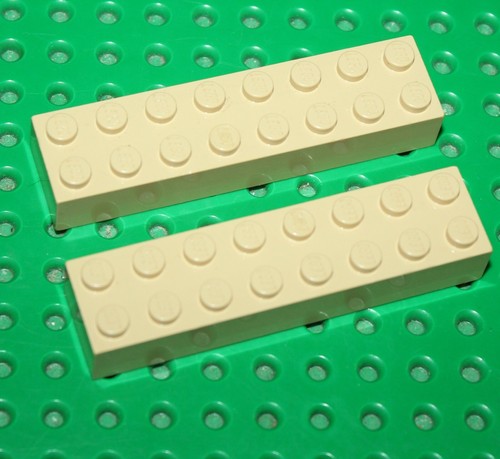 Lego tan bricks 2x8 - tan,