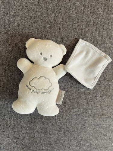 Doudou ours blanc kiabi - blanc,