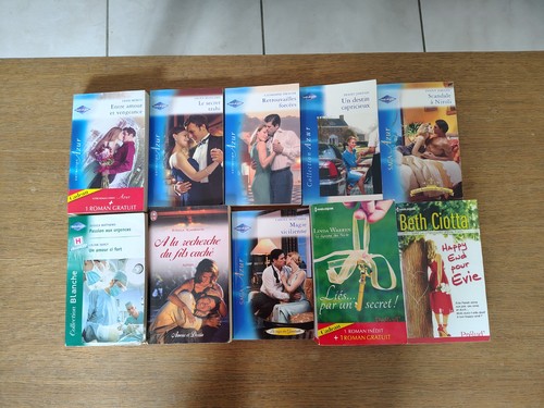 Lot romans 10 livres - de, 13