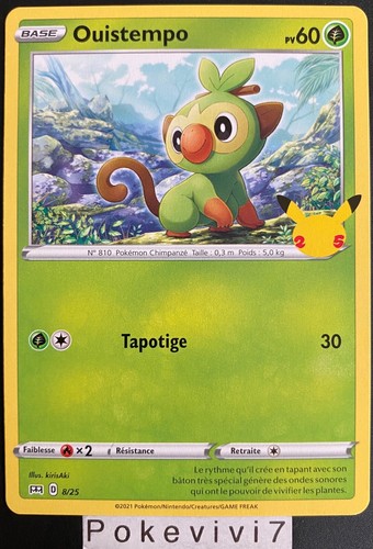 Carte pokemon ouistempo 25 - carte,