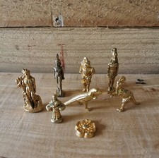 Lot Fèves En Métal Dorée