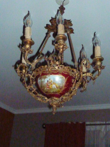 Très beau lustre feux - lustre, 6